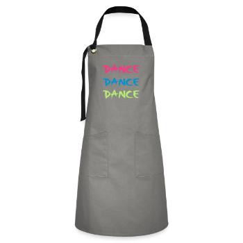 Dance - Kontrastschürze - Grau/Schwarz - Vorne - Zoe (177cm)