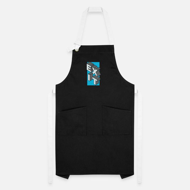Exit - take the exit in blue Artisan Apron