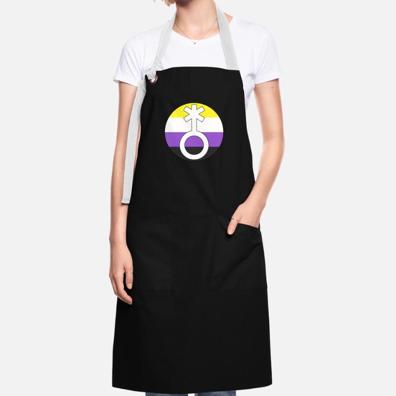 Symbol Nonbinary Non-Binary Nonbinary Gender Artisan Apron