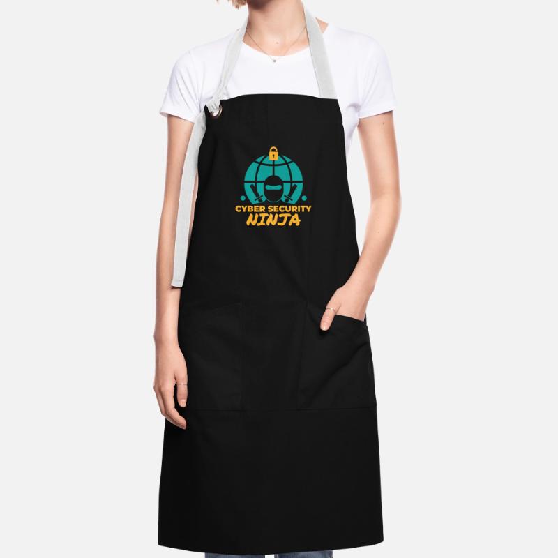 Cyber security ninja Programming Informatik Kontrastschürze