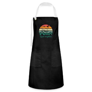 Good neighbor BW - Artisan Apron - black/white - Front - Zoe (177cm)