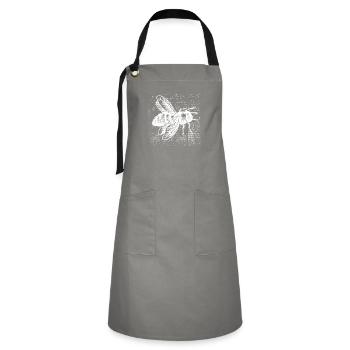 Bit bee - Artisan Apron - grey/black - Front - Zoe (177cm)
