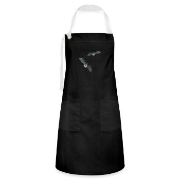 small bats - Artisan Apron - black/white - Front - Zoe (177cm)