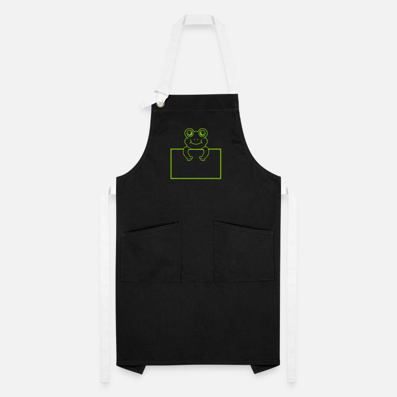 Shield show comic frog Artisan Apron