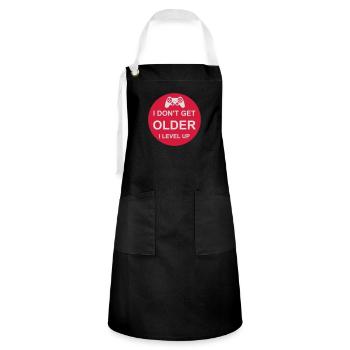 get older level up - Artisan Apron - black/white - Front - Zoe (177cm)