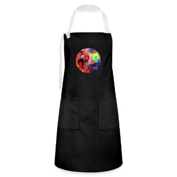 Impossible balance - Artisan Apron - black/white - Front - Zoe (177cm)