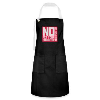 not fix your computer - Artisan Apron - black/white - Front - Zoe (177cm)