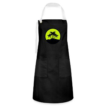 Palm Design - Artisan Apron - black/white - Front - Zoe (177cm)