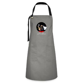 All cats are beautiful - Artisan Apron - grey/black - Front - Zoe (177cm)