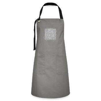 Face line grey - Tablier contrasté - gris/noir - Devant - Zoe (177cm)