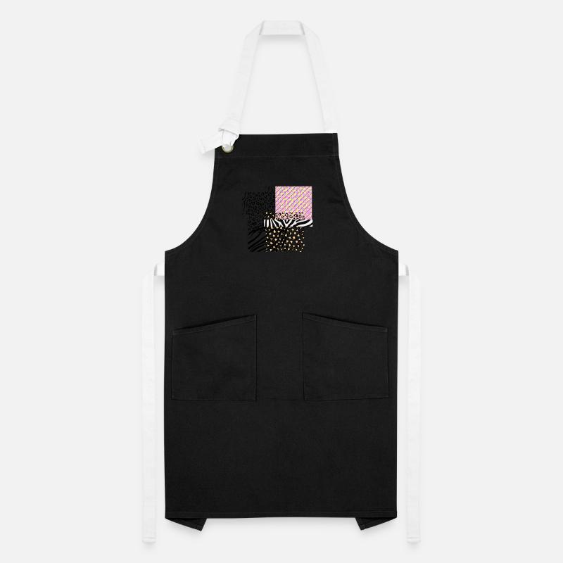 Leopard zebra illustration Artisan Apron