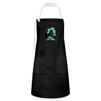 Monstre in the Town - Artisan Apron - black/white - Front - Zoe (177cm)