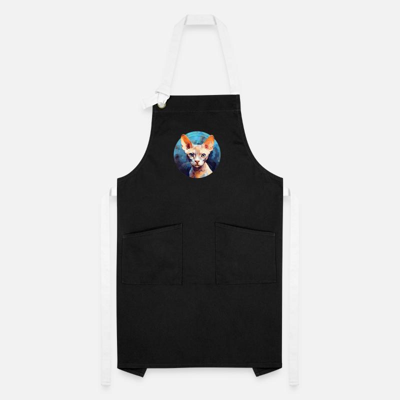 Devon Rex Cat Artisan Apron