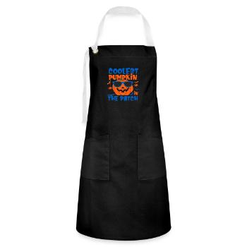 Coolest Pumpkin in the Patch - Artisan Apron - black/white - Front - Zoe (177cm)
