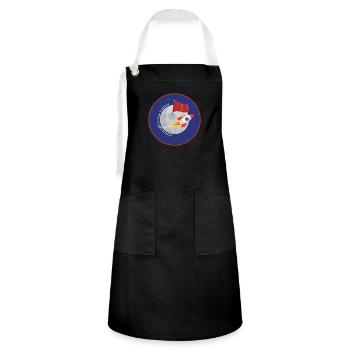 Moroccan Space Agency - Artisan Apron - black/white - Front - Zoe (177cm)