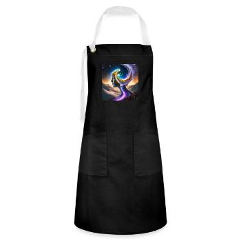 Firefly personne ying yang 60828 - Tablier contrasté - noir/blanc - Devant - Zoe (177cm)