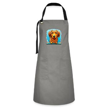 Eager Nova Scotia Duck Tolling Retriever Dock Divi - Artisan Apron - grey/black - Front - Zoe (177cm)