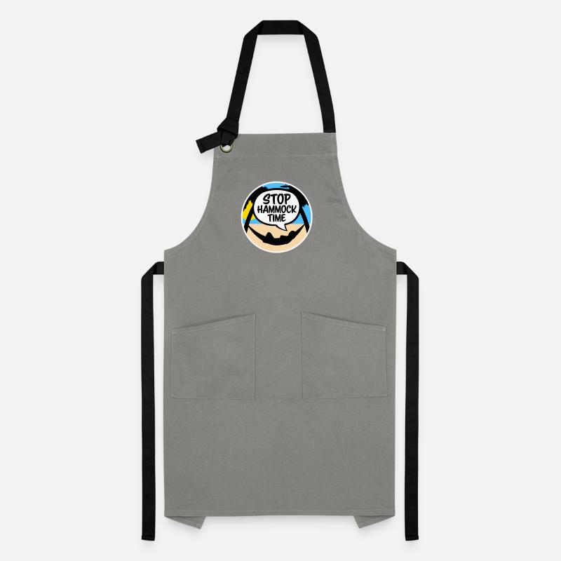 Funny Stop Hammock Time Relaxing Sleeping Camping Artisan Apron