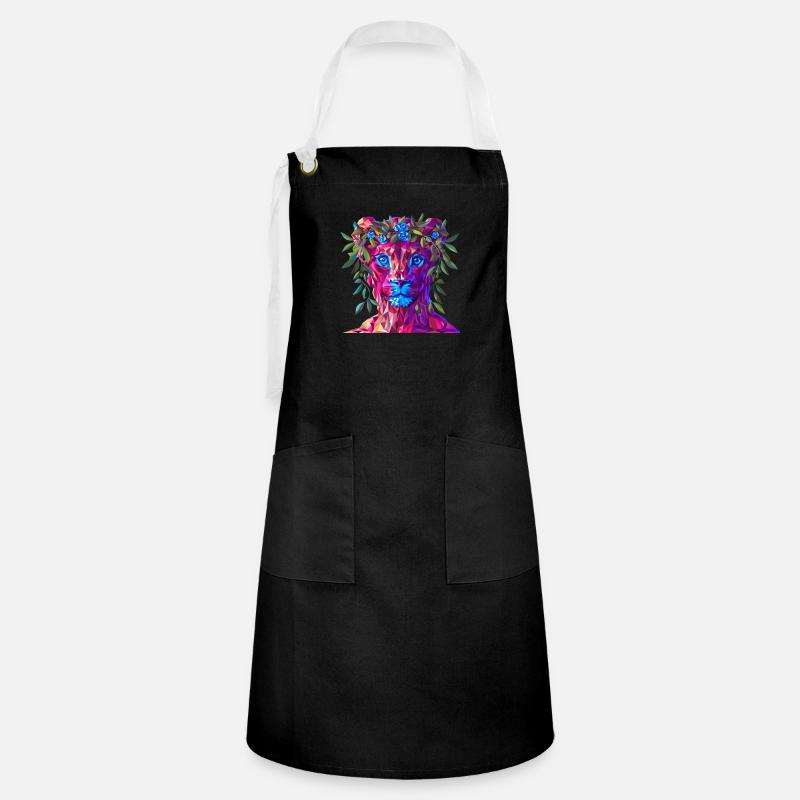 Polygon Mith - Artisan Apron - black/white