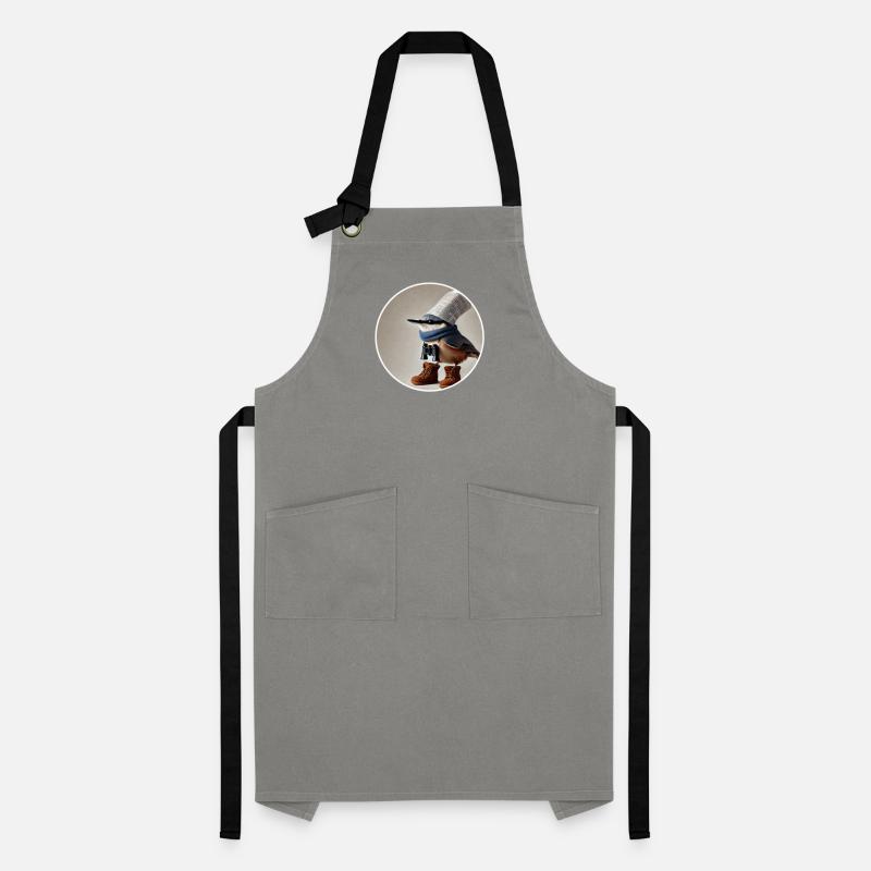 Nuthatch with binoculars Artisan Apron