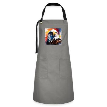 Eagle coloured - Artisan Apron - grey/black - Front - Zoe (177cm)