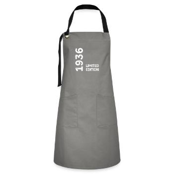1936 Limited Edition - Artisan Apron - grey/black - Front - Zoe (177cm)