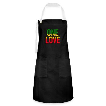 ONE LOVE - Reggae Music - Musik - Artisan Apron - black/white - Front - Zoe (177cm)