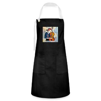 A moment before the note - Artisan Apron - black/white - Front - Zoe (177cm)