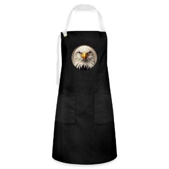 Bald eagle - Artisan Apron - black/white - Front - Zoe (177cm)