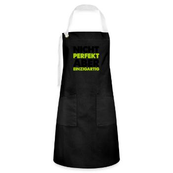 Not perfect but unique - Artisan Apron - black/white - Front - Zoe (177cm)