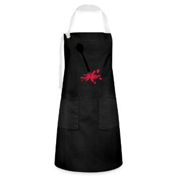 Darts Wound - Artisan Apron - black/white - Front - Zoe (177cm)