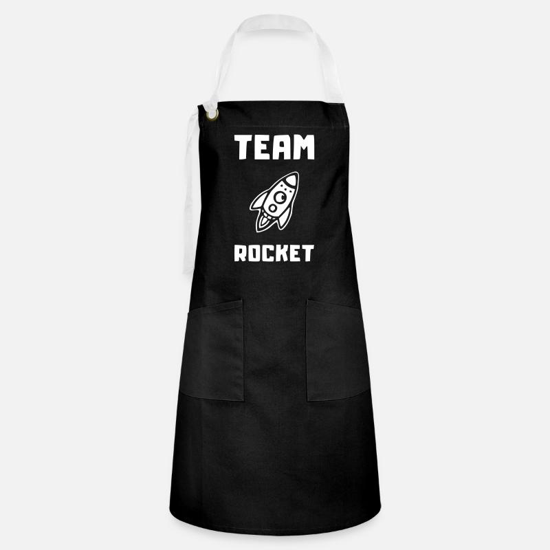 rocket team rocket - Artisan Apron - black/white