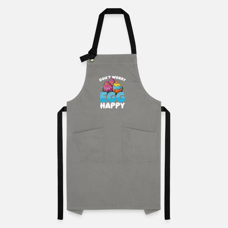 Don't Worry Egg Happy Funny Easter Kontrastschürze