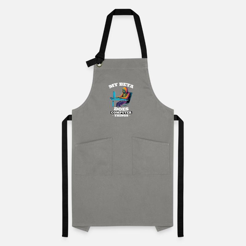 My beta makes computer things programmers Artisan Apron