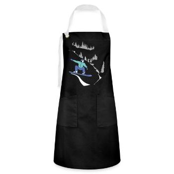 Snowboard, Winter Sports - Artisan Apron - black/white - Front - Zoe (177cm)
