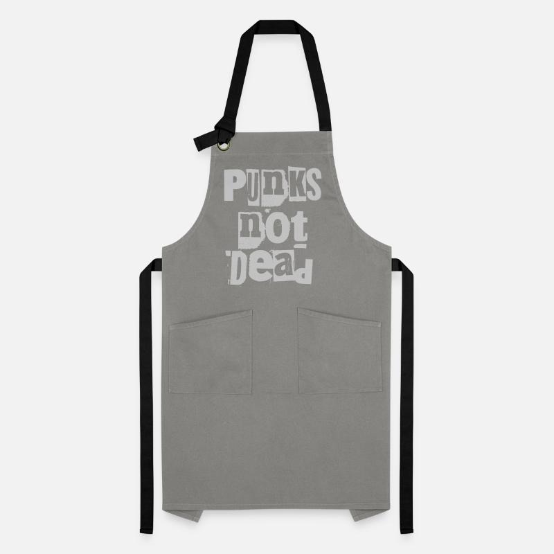 Punks Not Dead Grunge Typography Artisan Apron