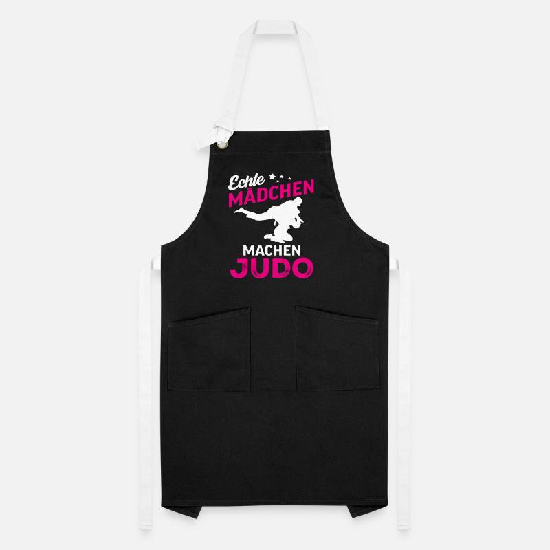 echte mädchen machen judo Kontrastschürze