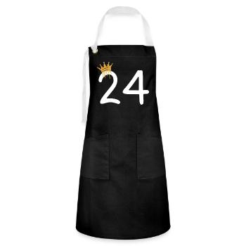 24 - Artisan Apron - black/white - Front - Zoe (177cm)