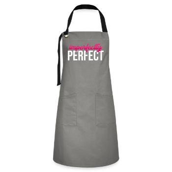 Imperfectly Perfect - Artisan Apron - grey/black - Front - Zoe (177cm)