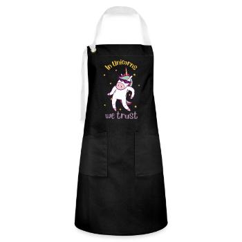 unicorn - Artisan Apron - black/white - Front - Zoe (177cm)