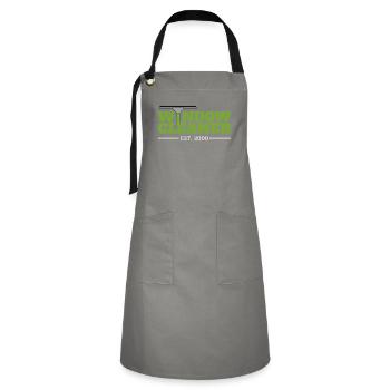 Window cleaner Since 2000 gift birthday - Artisan Apron - grey/black - Front - Zoe (177cm)