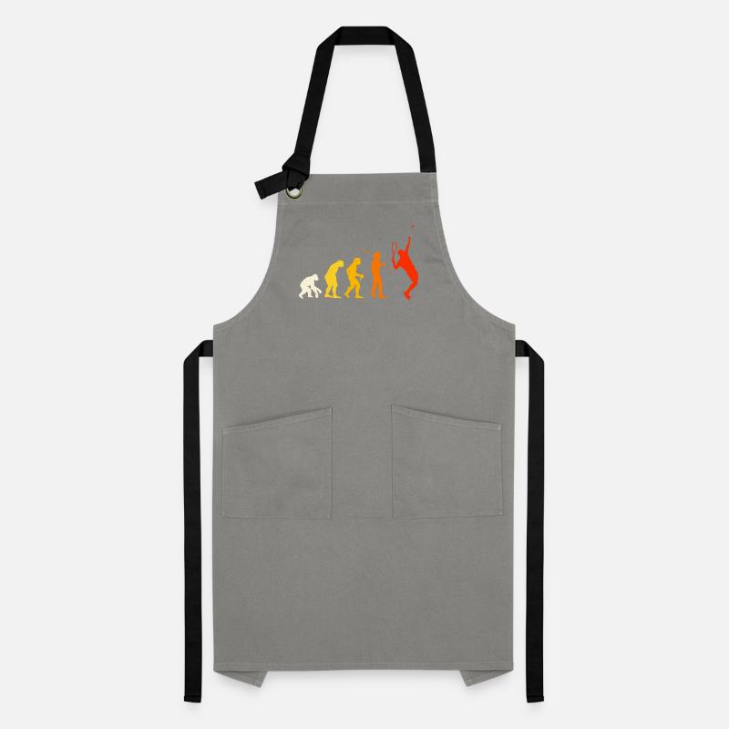 Tennis evolution tennis player gift Artisan Apron