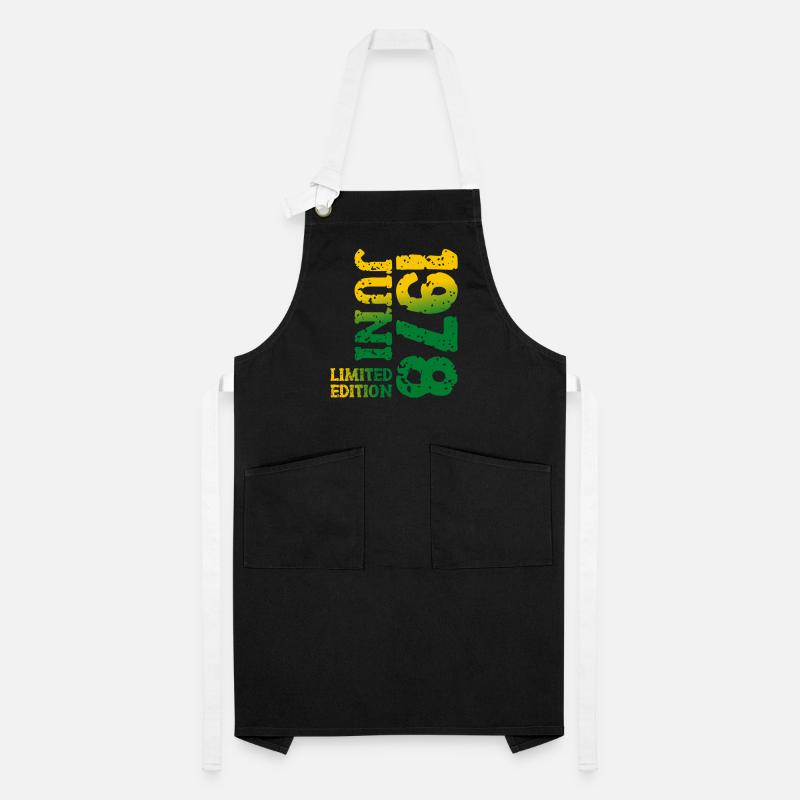 1978 Juni Limited Edition Geburtstag Geschenk Kontrastschürze