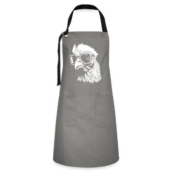 intelligent chicken - Artisan Apron - grey/black - Front - Zoe (177cm)