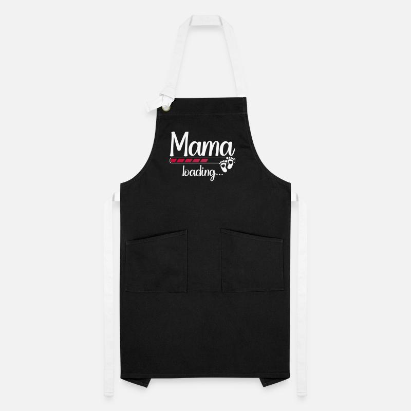 Mami Loading Schwangerschaft Bald Mama Loading Kontrastschürze
