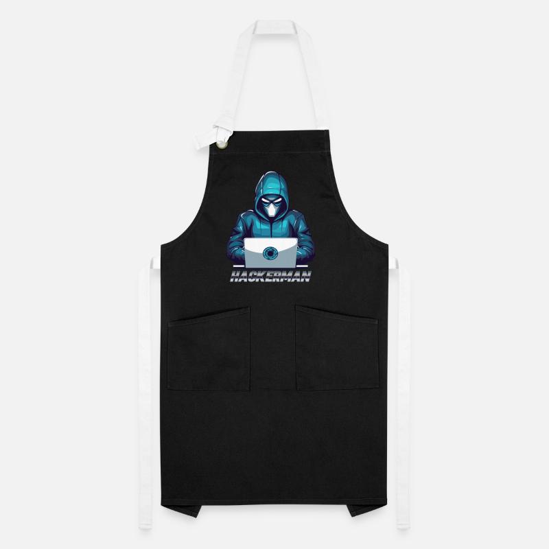 hacker meme cyber security hacking hackman Artisan Apron