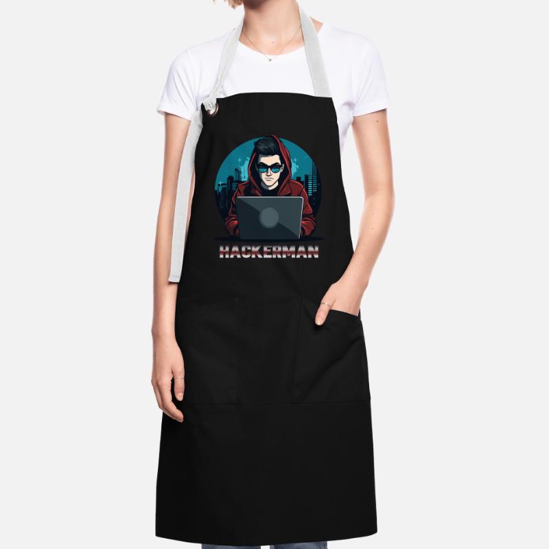 Cool Hacker Coding IT Specialist Hackerman Artisan Apron