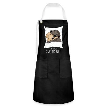 Retriever Nightgown Official Sleep Shirt Dogs - Artisan Apron - black/white - Front - Zoe (177cm)