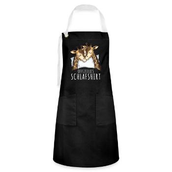 Giraffe Nightgown Official Giraffe Sleep Shirt - Artisan Apron - black/white - Front - Zoe (177cm)