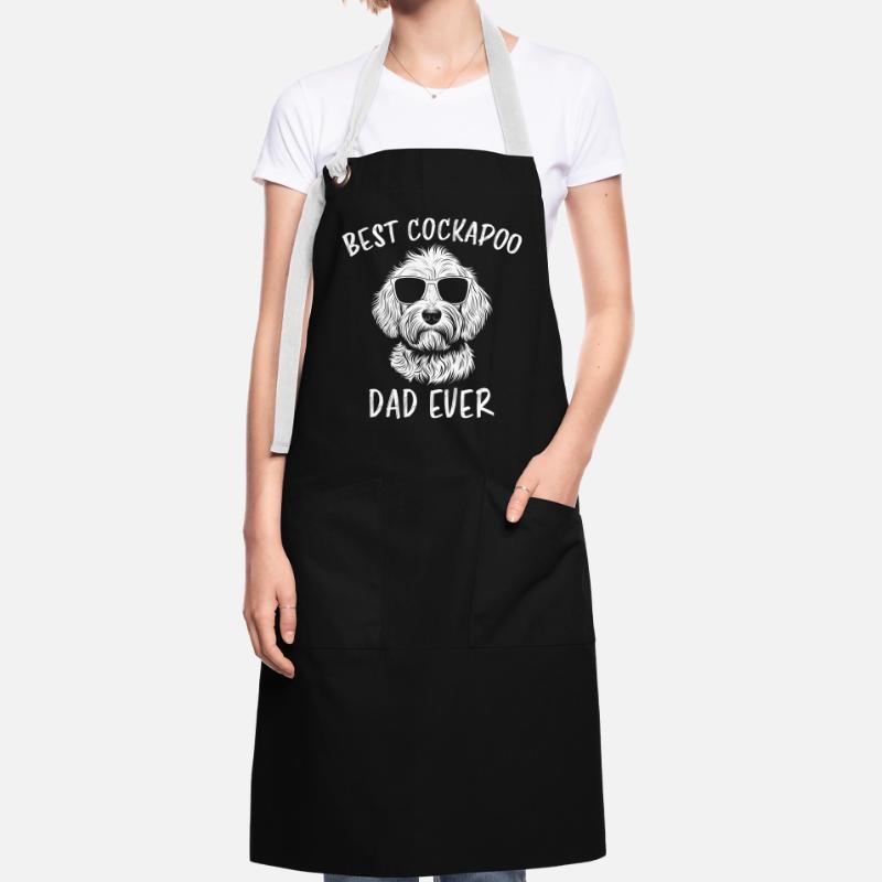 Cockapoo Saying Dad Funny Cockapoo Gift Artisan Apron